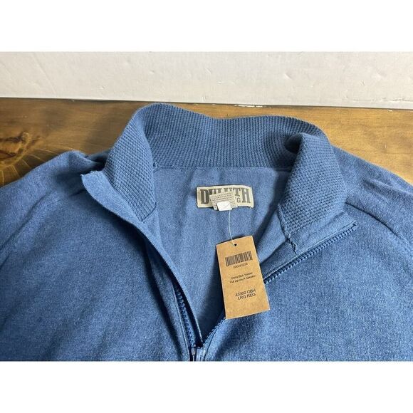Duluth Trading Co Men's Blue Yonder Full Zip Mock Sweater Large - Picture 6 of 14